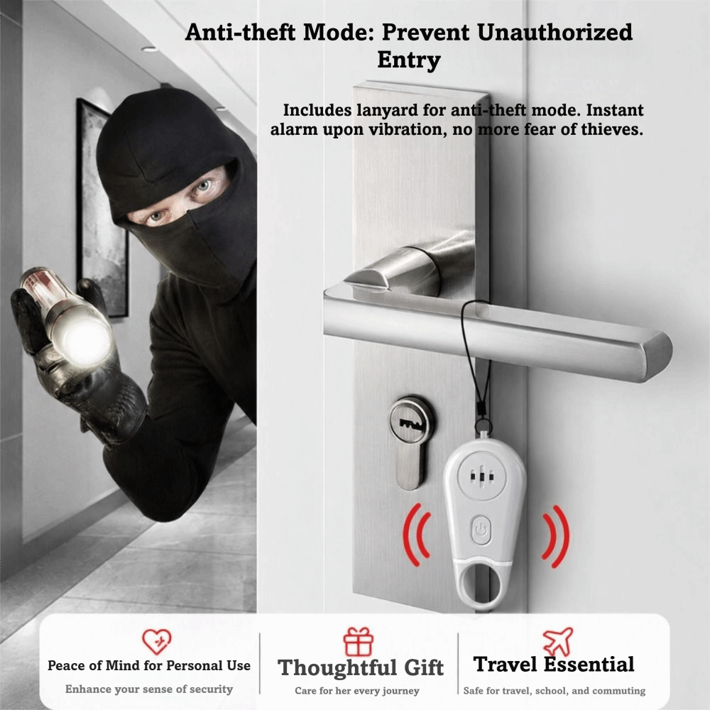Personal Alarm Keychain - Taşınabilir Kişisel Güvenlik Alarmı Yüksek Sesli