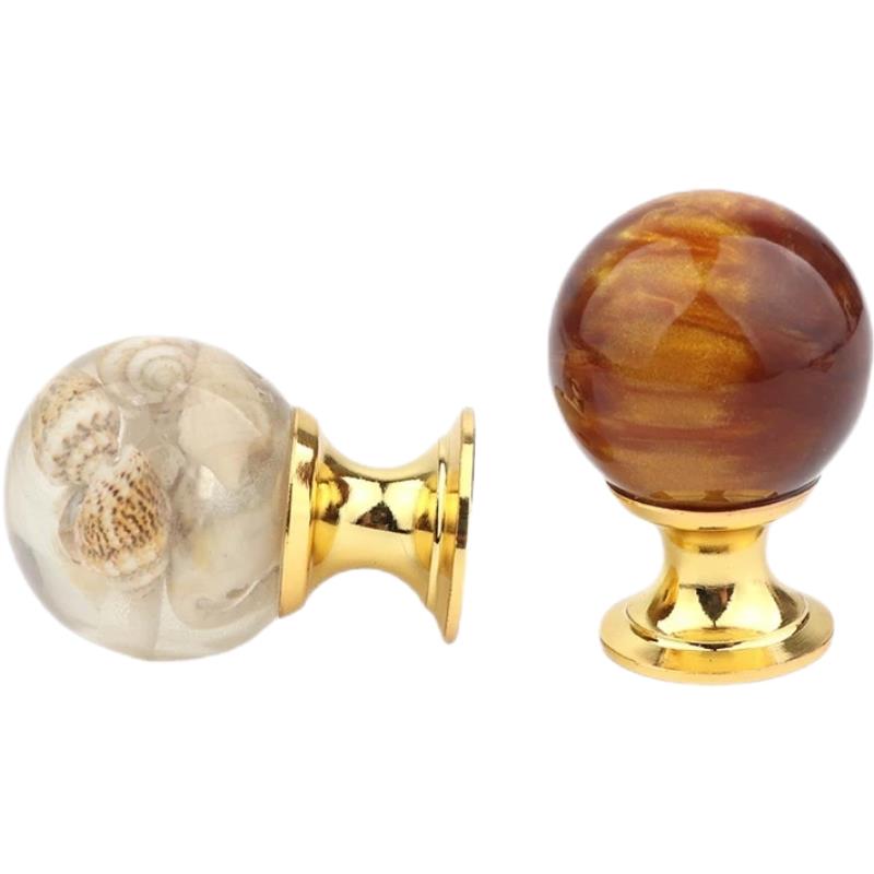 Window Lock Bar - Amber Shell Kaplan Gözü Altın Dolap