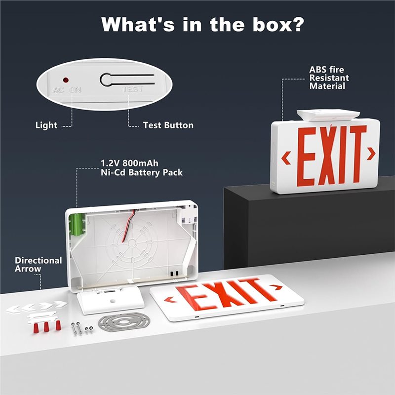 【A10R】Kırmızı Acil Durum Işıkl - Emergency Exit Sign incelemesi ve fiyatı