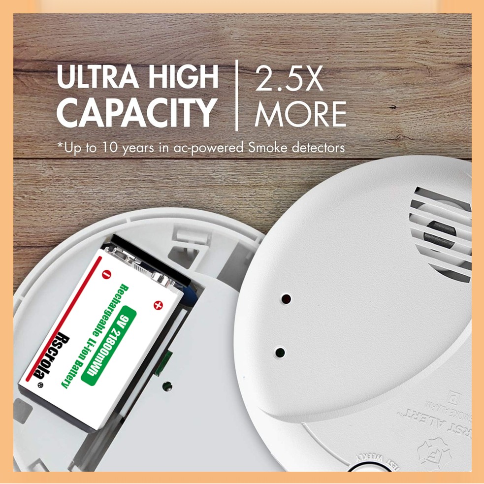 Şarj Edilebilir 9V Pil, 21800m - Smoke Detector Interconnected incelemesi ve fiyatı