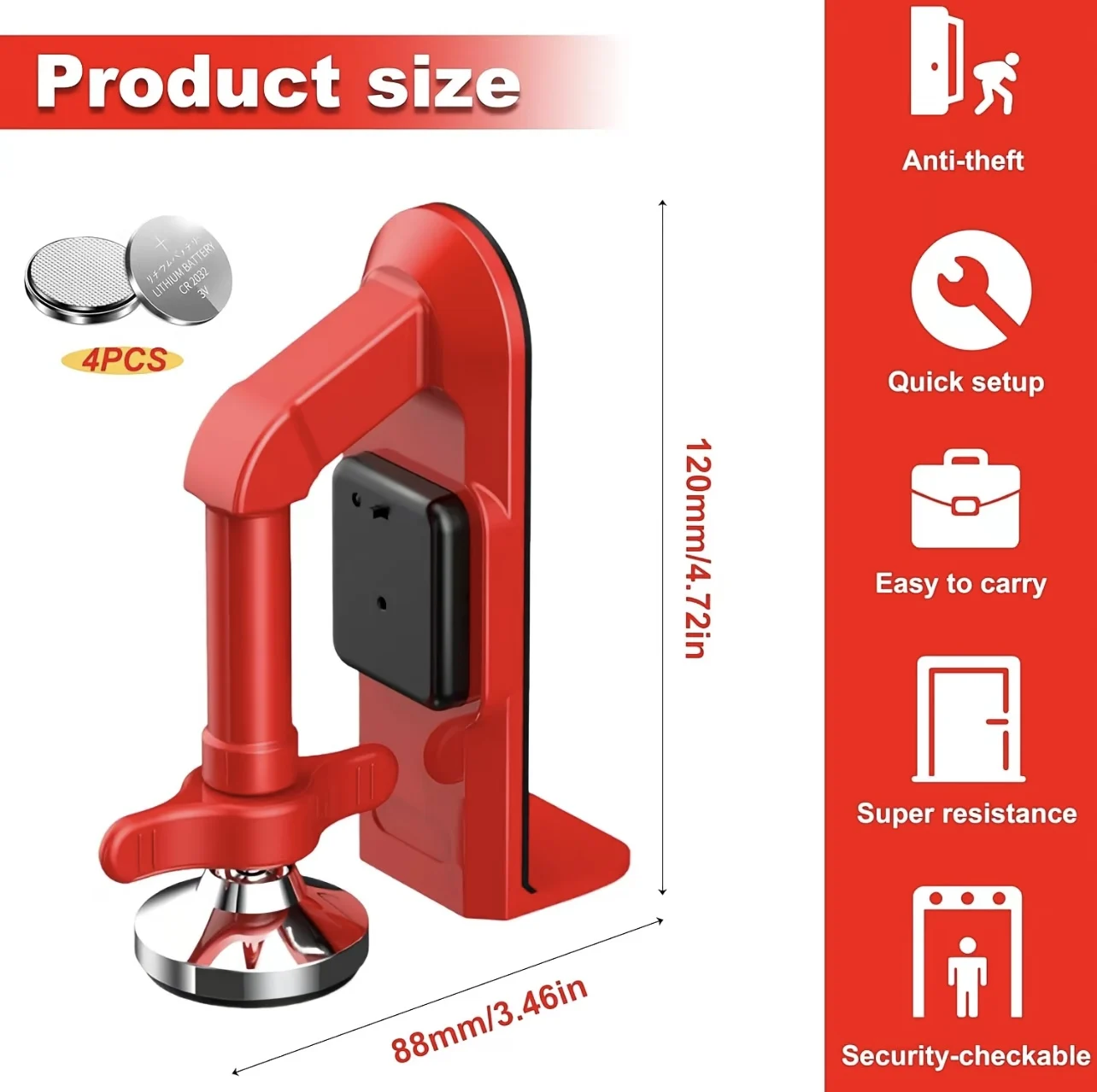 1 adet Taşınabilir Alarm Kapı  - Door Stop Alarm incelemesi ve fiyatı