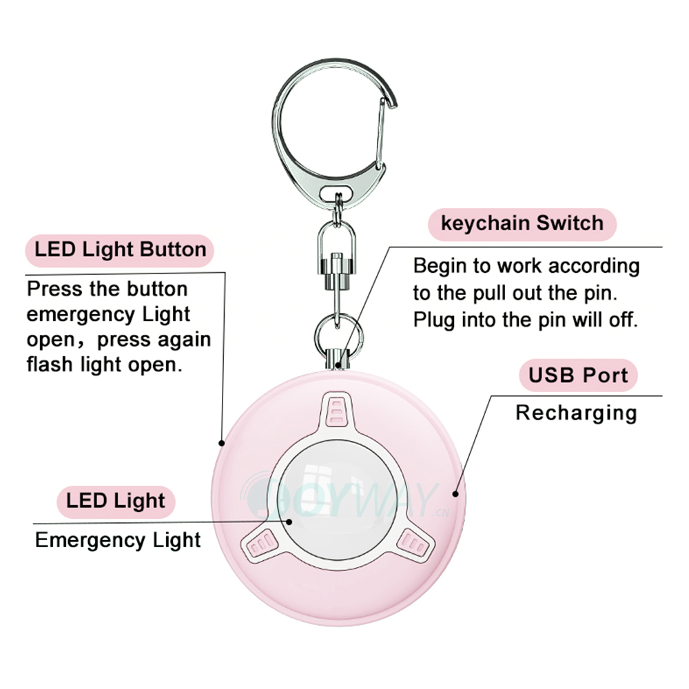 JOYWAY Yeni Kişisel 130dB Sire - Personal Alarm Keychain incelemesi ve fiyatı