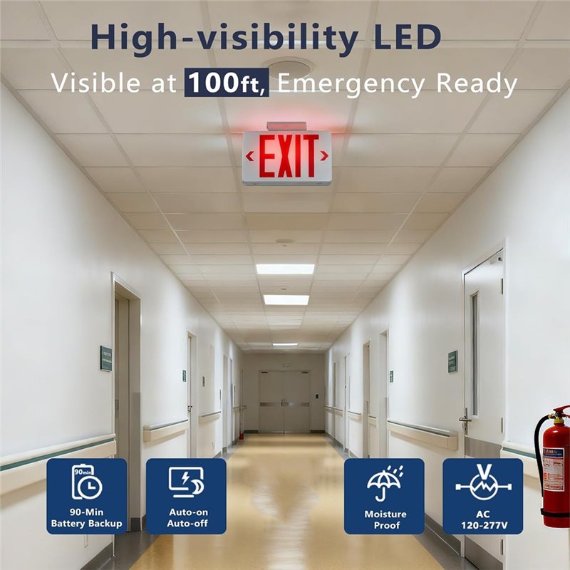 B67C UL Listeli, Ticari Acil D - Emergency Exit Sign incelemesi ve fiyatı